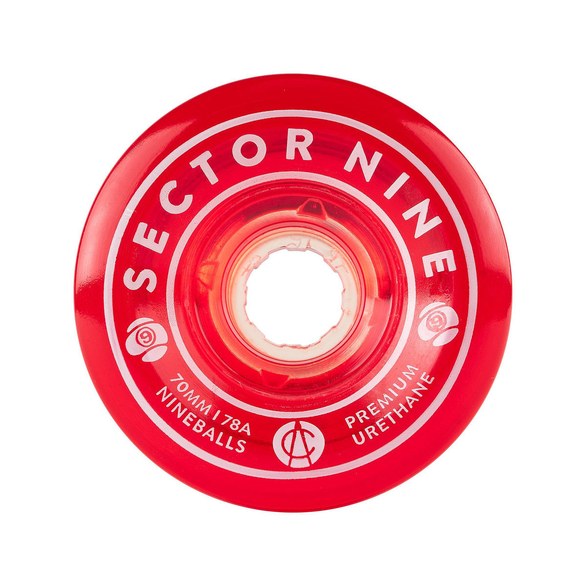 SECTOR 9 SECTOR NINE デッキ　RAD ソフトウィール 70mm 78a Nineballs Red – Sector 9