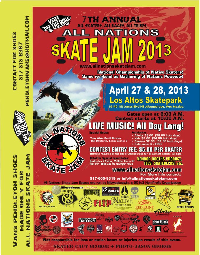 ALL NATIONS SKATE JAM THIS WEEKEND!