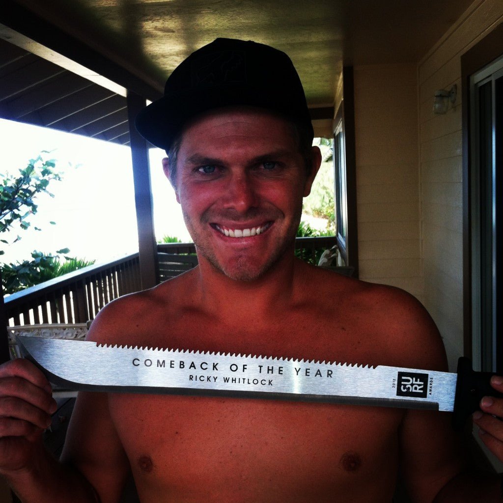 RICKY WHITLOCK CLAIMS TRANSWORLD SURF'S 'COME BACK OF THE YEAR'