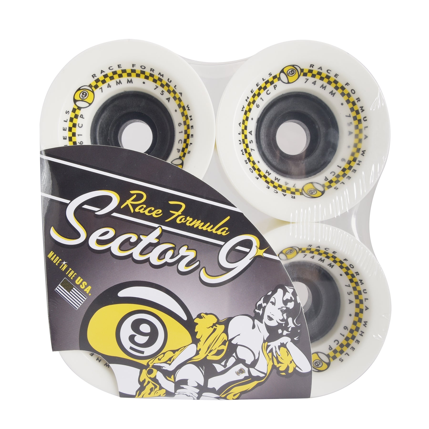 74mm 75a Race Formula Wheels White