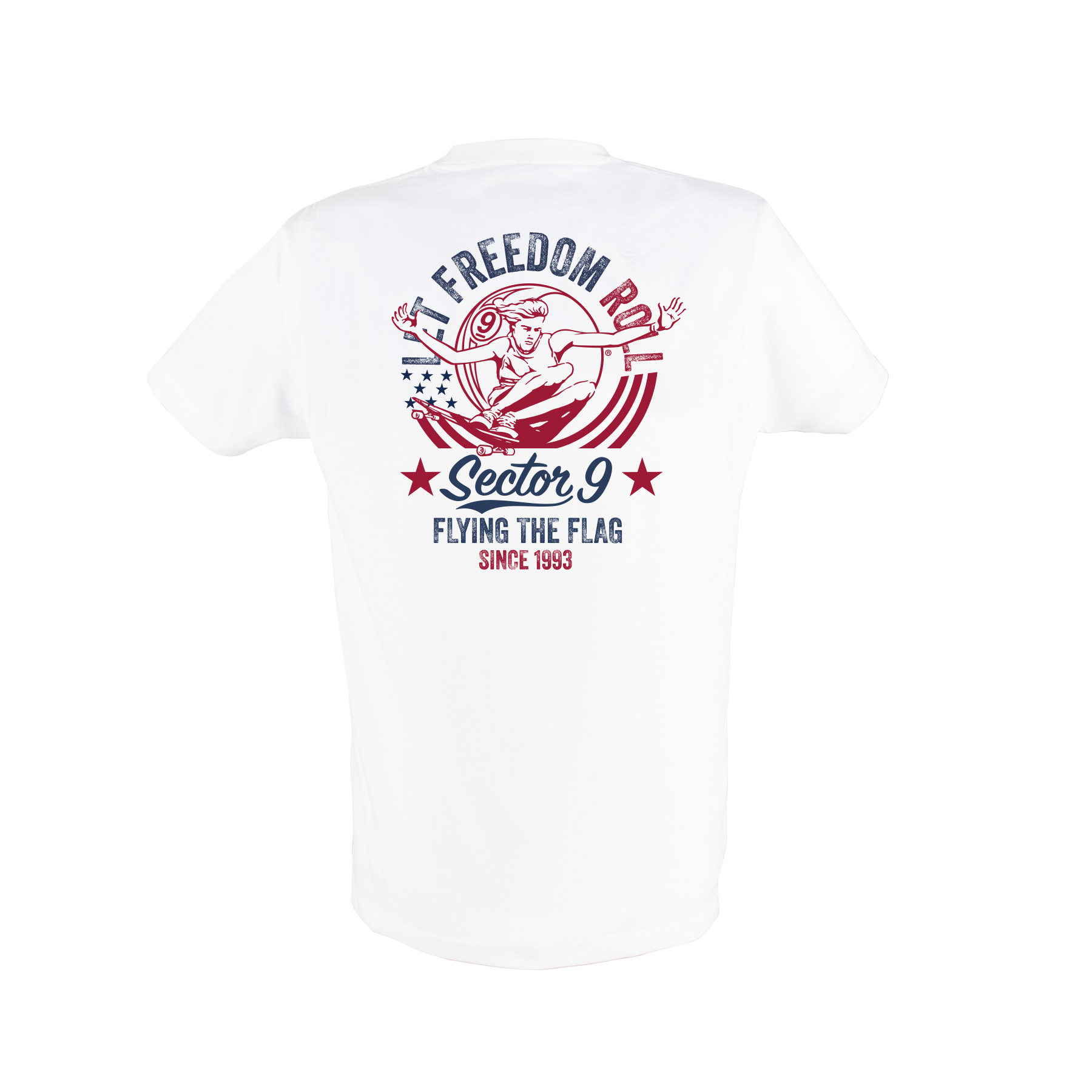 Freedom Roll Tee - White